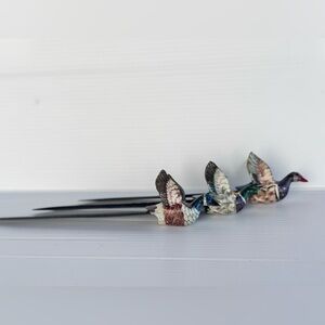 Vintage Duck Letter Openers Set of 3 Hand Painted Mallard